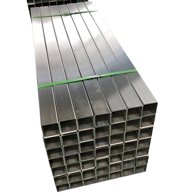 Fırçalanmış Kaplama Paslanmaz Çelik Kare Boru İçi Boş Bölüm 201 304 316 20mm